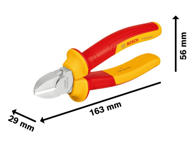 Stranske ščipalne klešče Bosch VDE, 160mm, 1600A02ND9